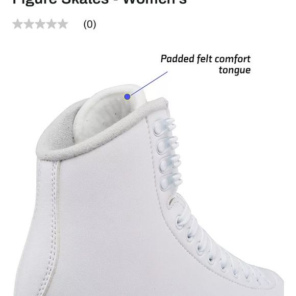 JACKSON 200 Girls’ White Skates with Pink Guards - Picture 10 of 11